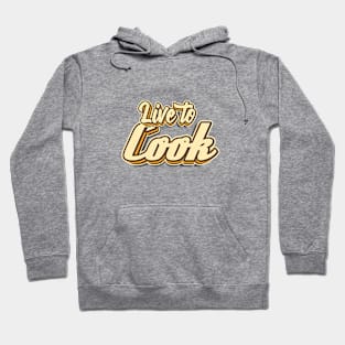 Live to Cook typography Hoodie